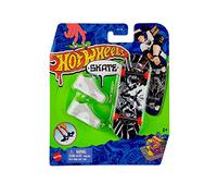 Mattel - Hot Wheels Skate Fingerskate Tony Hawk - HGT49 - Pack 1 Skateboard à Doigt + 1 Paire de Baskets grise
