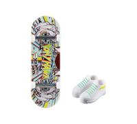 Hot Wheels Mattel Mini Skateboard avec Chaussures Assorties Multicolore (HNG39)