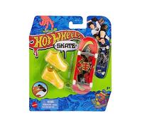 Hot Wheels Mattel - Mini Skateboard avec Chaussures - Modèles Assortis - Multicolore (HNG27)