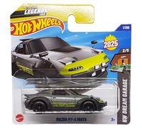 Hot Wheels Mazda MX-5 Miata HW Dream Garage 2/5 (1/250) HYW18 Gris 2025 + Protecteur court Card Frikimonkey