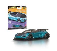 Hot Wheels McLaren 720S LB-Works Voiture Premium Car Culture à collectionner, modèle en métal à l’échelle 1/64, véhicule Silhouettes avec pneus Real Riders, JBK47