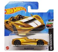 Hot Wheels McLaren Elva - HW Roadsters 6/10 - HKH40 - Carte courte - Or métallisé - Mattel 2023