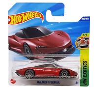Hot Wheels McLaren Speedtail JBB28 HW Exotics 5/5 Short Card rouge foncé McLaren licence Mattel 2025 1:64