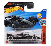 Hot Wheels Mercedes-AMG Petronas Formula One Team - Track Aces 1/5 - HYX78 - Short Card - F1 Voiture de Course - Mattel 2025 - 1:64
