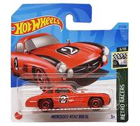 Hot Wheels Mercedes-Benz 300 SL - Retro Racers 3/10 - HKH02 - Carte courte - Bilstein - Rouge - Mattel 2023