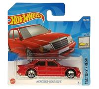 Hot Wheels Mercedes-Benz 500 E - Factory Fresh 2/10 - HCT95 - Carte courte - Rouge - Mattel 2022