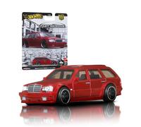 Hot Wheels Mercedes-Benz AMG Estate Voiture Premium Car Culture à collectionner, modèle en métal à l’échelle 1/64, véhicule Fast Wagons avec pneus Real Riders, JBK69