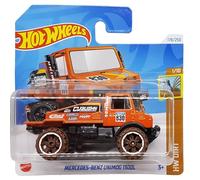 Hot Wheels - Mercedes-Benz Unimog 1300L - HW Dirt 1/10 - HTF05 - Carte courte - Eibach - Orange - Mattel 2024 - 1:64