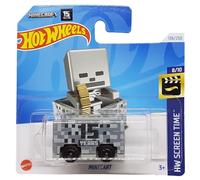Hot Wheels Minecart - HW Screen Time 8/10 - HTB38 - Carte courte - Minecraft 15 ans - Mattel 2024-1:64