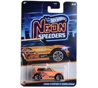 Hot Wheels Mini Cooper S Challenge, Neon Speeders 5/8 [Orange]