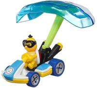 Hot Wheels Modèle auto Die Cast Mario KART GLIDER Lakitu Standard Kart Parafoil Glider SUPER MARIO - Échelle 1:64 longueur 5cm - HDB45