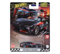 Hot Wheels Modèle de voiture Toyota GR Supra 2021 - Die Cast Échelle 1:64 - Longueur 7 cm - HRT56 - Série Boulevard 96