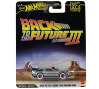 Hot Wheels Modèle DieCast Auto DELOREAN de retour à l'avenir BACK TO THE FUTURE III - POP CULTURE échelle 1/64 longueur 7 cm JHW94