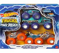 Hot Wheels Monster Camions Mega-Wrex Et Tigre Requin Avec Big Rigs En Assorti P