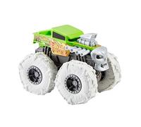 Hot Wheels, Monster Trucks 1/43eme, voiture avec des Roues Géantes, Jouet pour enfant, pour créer des crashs et des collisions incroyables, Modèle et couleur Aléatoire