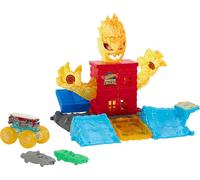 Hot Wheels Monster Trucks Arena Smashers demi-finale, Coffret connectable avec 1 Monster Trucks Hot Wheels® et 2 voitures à écraser, HTP39