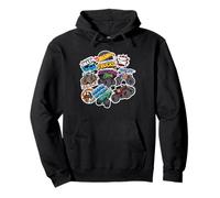 Hot Wheels Monster Trucks - Autocollant Style Mash Up Sweat à Capuche