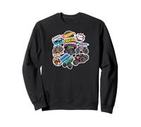 Hot Wheels Monster Trucks - Autocollant Style Mash Up Sweatshirt