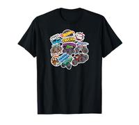 Hot Wheels Monster Trucks - Autocollant Style Mash Up T-Shirt