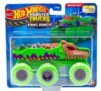 Hot Wheels Monster Trucks Big Rigs Wreckin' Wolf Échelle 1:64 Moulage sous pression