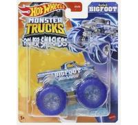 Hot Wheels Monster Trucks Bigfoot 2024, Power Smashers Échelle 1:64, voiture écrasée incluse