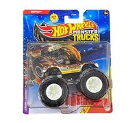 Hot Wheels Monster Trucks Bigfoot, série Leading Legends, véhicule moulé sous pression avec voiture écrasée, 1/7