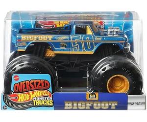 Hot Wheels Monster Trucks Bigfoot surdimensionné 50e anniversaire Échelle 1/24