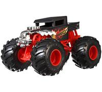Hot Wheels Monster Trucks Bone Shaker Voiture Aux Roues Géantes, Véhicule Échelle 1: 24, Modèle Aléatoire, Jouet pour Enfant, GCX15