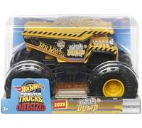 Hot Wheels Monster Trucks Camion jouet surdimensionné en métal moulé sous pression à l'échelle 1:24 (Gotta Dump)