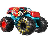 Hot Wheels Monster Trucks, Camion Monstre surdimensionné, échelle 1:24 moulé sous Pression avec Roues géantes et Designs Cool