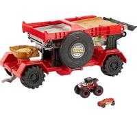 Hot Wheels Monster Trucks Camion Piste Geante, Coffret de Jeu pour Petites Voitures et Vehicules avec Roues Geantes, Jouet pour Enfant, GFR15 Exclusivité sur Amazon