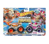 Hot Wheels Monster Trucks Carbonator Vs 1 Bad Scoop, Double de démolition