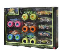 Voiture Hot Wheels - Coffret 10 Monster Truck phosphorescent NA