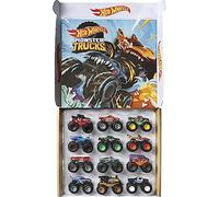 Hot Wheels Monster Trucks Coffret Chaos Ultime 12 Voitures aux Roues géantes, véhicules à l'échelle 1/64, Jouet pour Enfant, GGC61