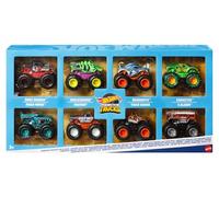 Hot Wheels - Coffret 8 véhicules Monster Trucks Live en métal 1/64 - Personnages JCW76