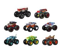 Hot Wheels Monster Trucks Coffret de 8 véhicules aux Roues géantes, Jouet de Voiture pour Enfant, Emballage Durable, HGX21
