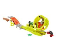 Hot Wheels - Monster Trucks - Coffret Défi Course Électrifiante - Circuit Petite Voiture - 4 Ans Et +