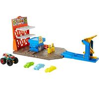 Hot Wheels Monster Trucks – – Coffret Station Explosive