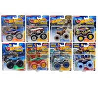 Hot Wheels Monster Trucks Collection, véhicules moulés sous pression avec voitures écrasables, lot de 8 FYJ44-993H
