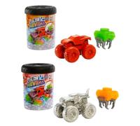 Hot Wheels Monster Trucks Color Reveal Lot de 2 cartouches de découverte d'eau avec Mega Wrex et Race Ace