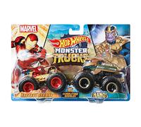 Hot Wheels Monster Trucks - Coffret 2 véhicules Monster Truck Double Démolition - Petites Voitures - 3 ans et +