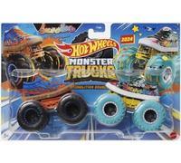 Hot Wheels Monster Trucks Demolition Doubles - Voitures métalliques, échelle 1:64, Sneakerhead vs Sneaker Head
