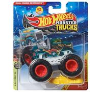 Hot Wheels Monster Trucks Destroyer à double moteur, X-Raycers XL 5/5 [Comprend une voiture écrasée] Nouveau pour 2026! Véhicule jouet moulé sous pression à l'échelle 1:64