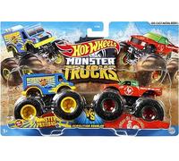 Hot Wheels Véhicules Monster Truck Duos De Démolition (Modèle aléatoire), FYJ64