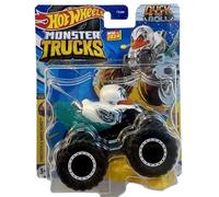 Hot Wheels Monster Trucks Duck N Roll Freestyle Wreckers Blanc 11/12