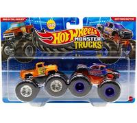 Hot Wheels Monster Trucks Lot de 2 [1956 Hi-Tail Hauler & Ford Raptor 2017] Nouveaux pour 2026 ! Véhicules jouets moulés sous pression à l'échelle 1:64