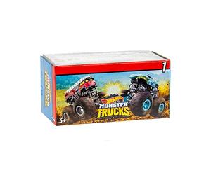 Hot Wheels Monster Trucks Minis Modèles Mystères, Voiture Miniature avec Roues géantes, Modèle aléatoire, GPB72 Multicolore