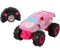 Hot Wheels Monster Trucks Monster Truck Barbie télécommandé à l’échelle 1/24, pneus Tout-Terrain, télécommande de Pilotage Multifonction, HNV02