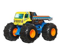 Hot Wheels Monster Trucks, Oversized Monster Truck In 1:24 Scale Too Schl Flame