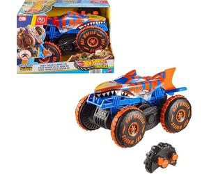 Hot Wheels Monster Trucks RC Tiger Shark Climber | Camion télécommandé grande échelle avec 3 modes : course, escalade, cascades, JFR39
